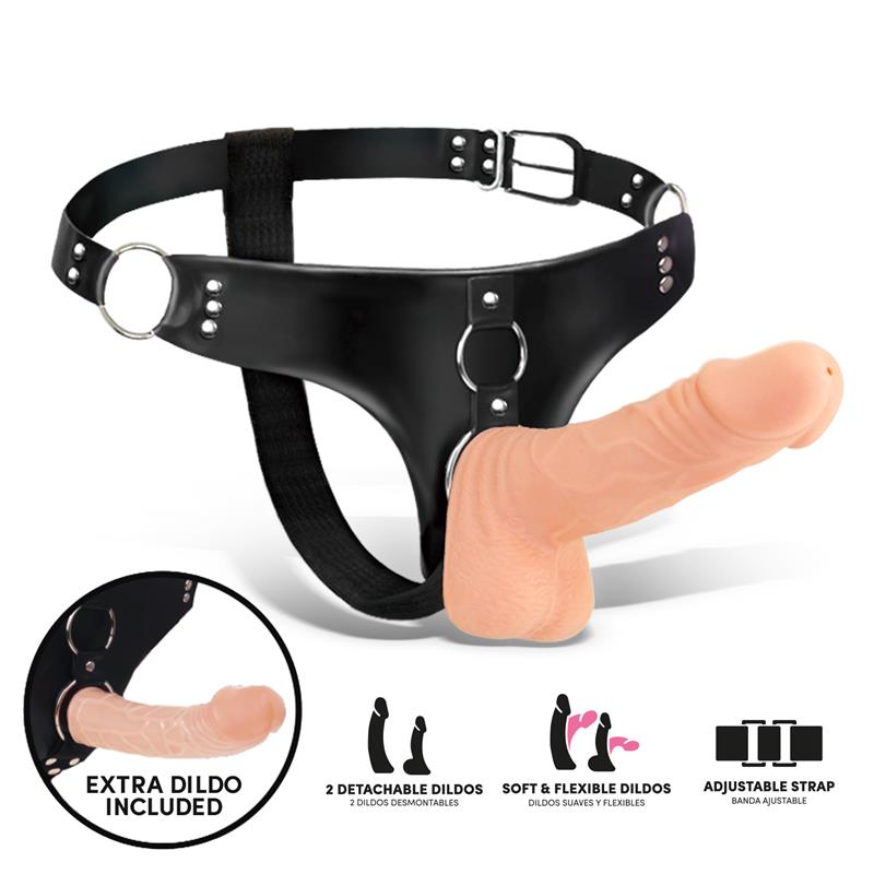 Sparo Arnés con 2 Dildos Realistas Desmontables - Imagen 5