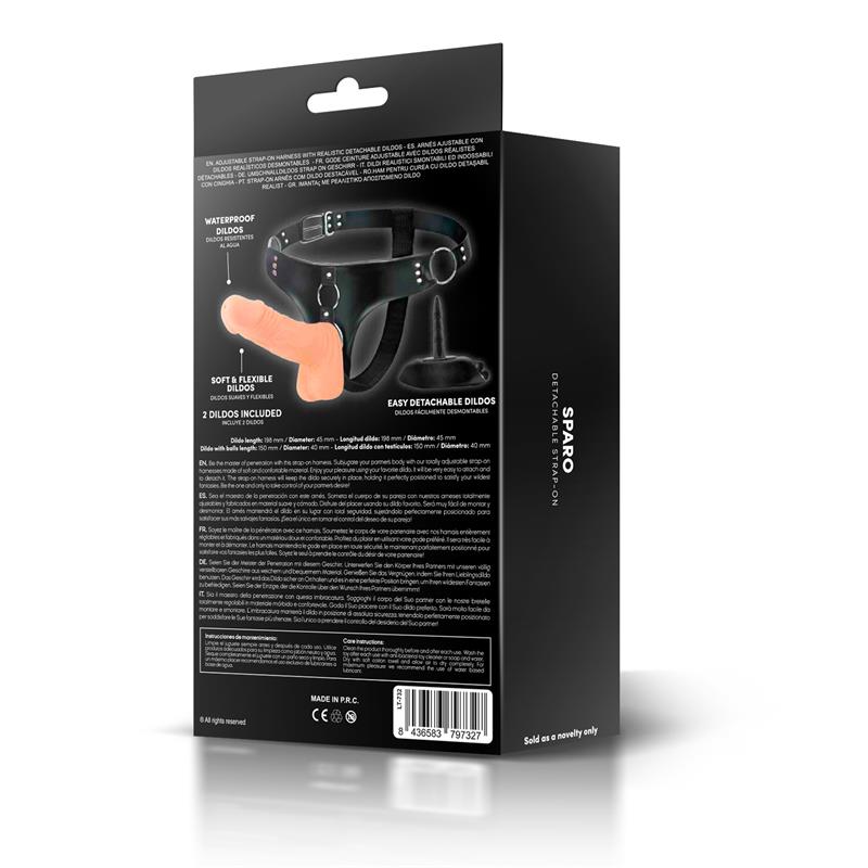 Sparo Arnés con 2 Dildos Realistas Desmontables - Imagen 8