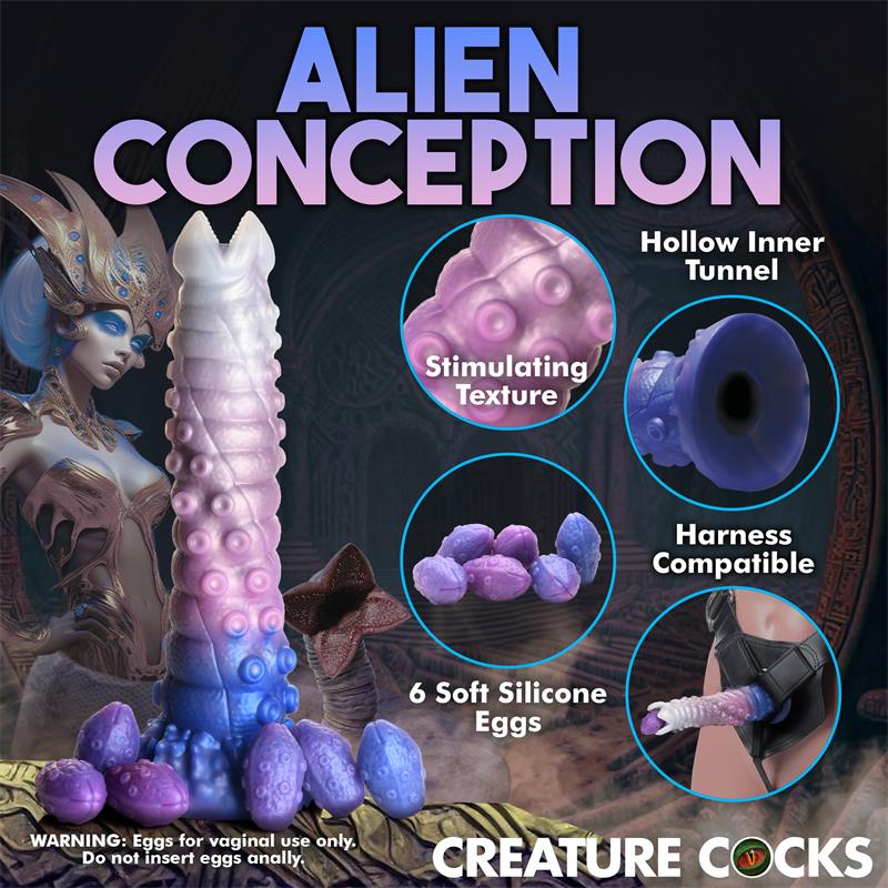 Tenta-Queen Dildo Ovipositor con 6 Huevos - Imagen 12