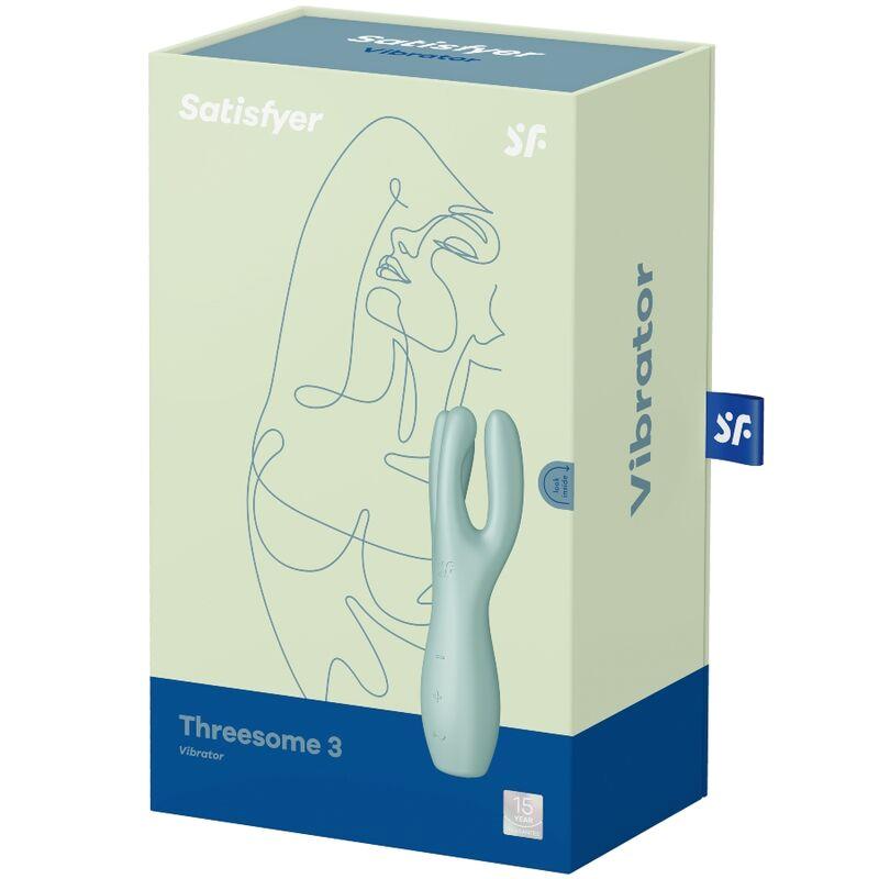 Threesome 3 Lay-on Vibrador 3 Motores Menta - Imagen 5