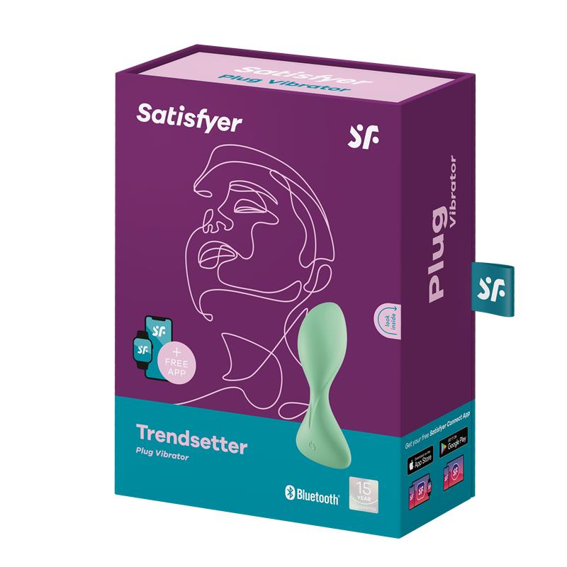 Trendsetter Plug Anal con Vibración y APP Verde Claro - Imagen 6
