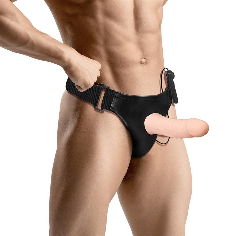 Wobox Arnés con Dildo Hueco Desmontable, Vibración y Control Remoto - Imagen 7