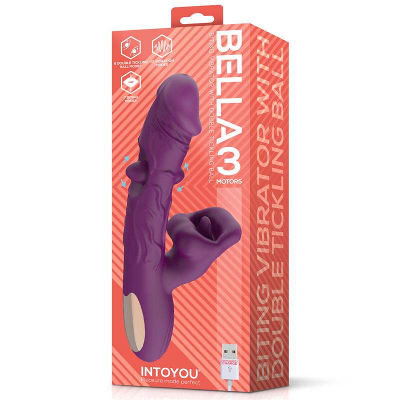 Bella Vibrador Doble Bola Cosquilleante y Mordisqueo 3 Motores - Imagen 3