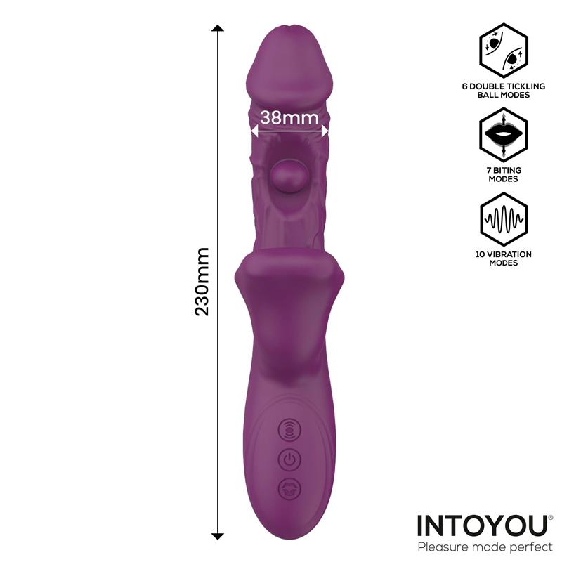 Bella Vibrador Doble Bola Cosquilleante y Mordisqueo 3 Motores - Imagen 8