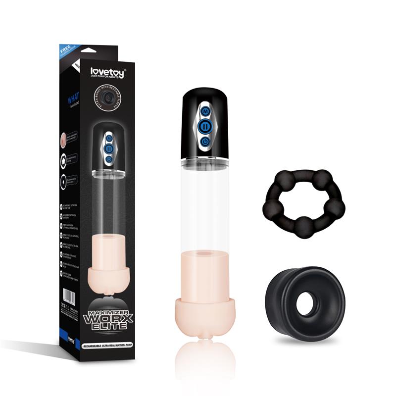 Bomba para el Pene Automática Maximizer Worx Elite USB Vagina - Imagen 4