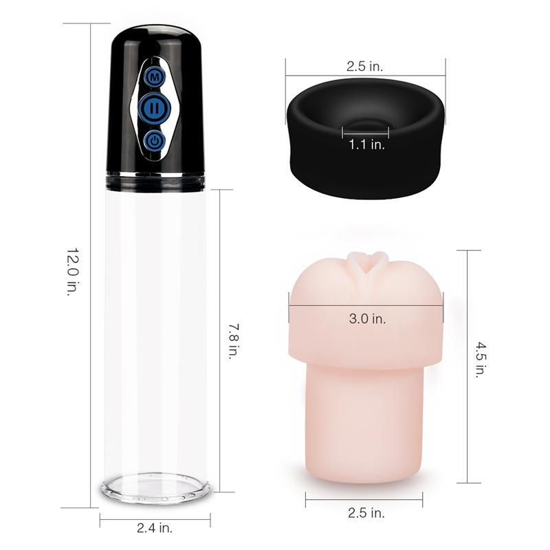 Bomba para el Pene Automática Maximizer Worx Elite USB Vagina - Imagen 5