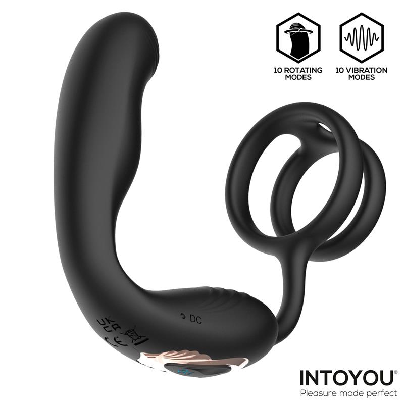 Bruce Masajeador Prostático 360º y Doble Anillo con Vibración - Imagen 3