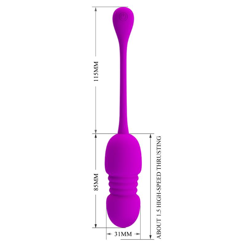 Callie Huevo Vibrador con Movimiento Thursting - Imagen 6