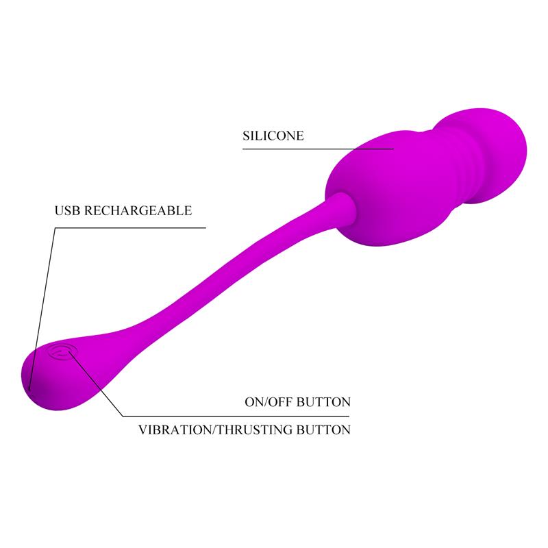Callie Huevo Vibrador con Movimiento Thursting - Imagen 7