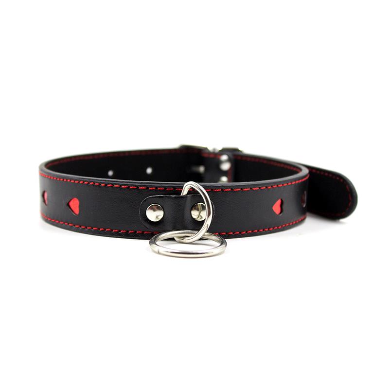 Collar con Cadena de Metal Negro/Rojo - Imagen 6