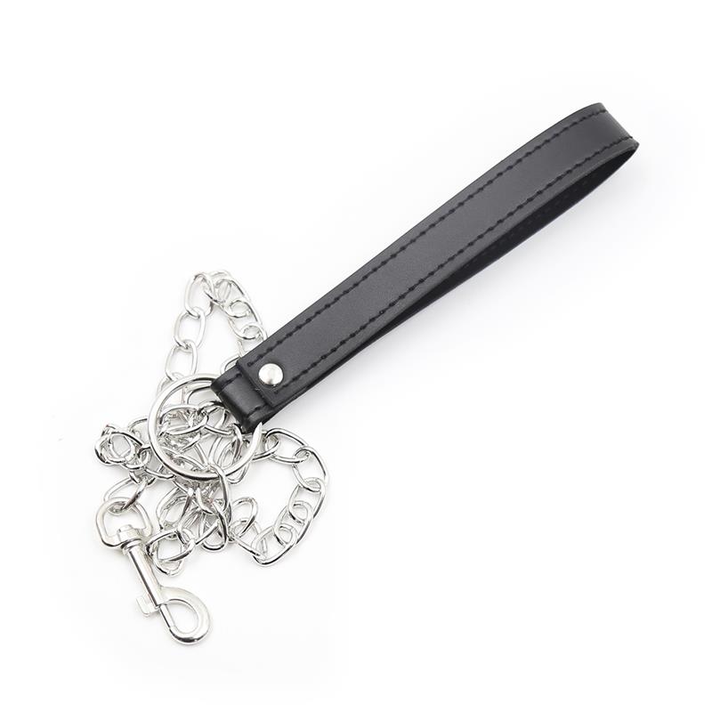 Collar con Correa de Metal Negro - Imagen 7