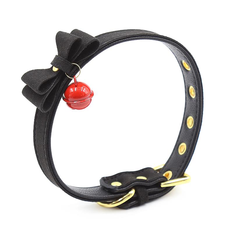 Collar con Lazo y Cascabel 44 cm Negro/Rojo - Imagen 6