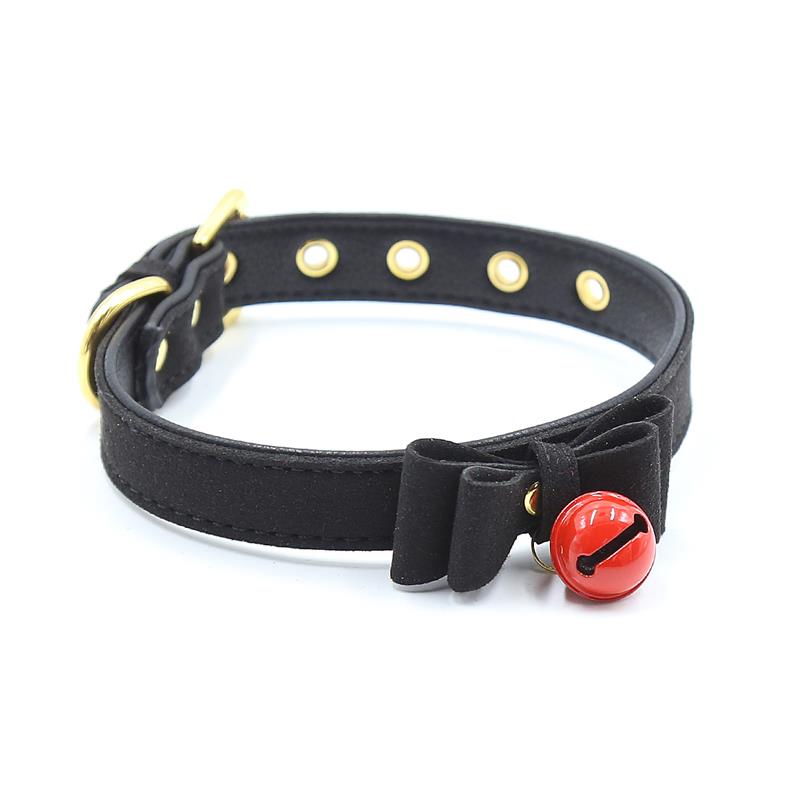 Collar con Lazo y Cascabel 44 cm Negro/Rojo - Imagen 7
