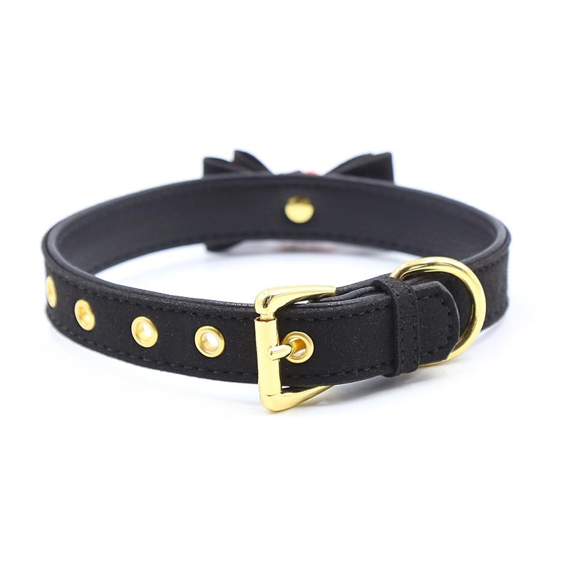 Collar con Lazo y Cascabel 44 cm Negro/Rojo - Imagen 8