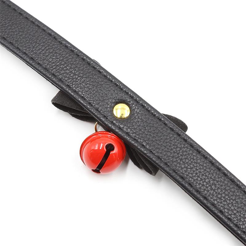 Collar con Lazo y Cascabel 44 cm Negro/Rojo - Imagen 9