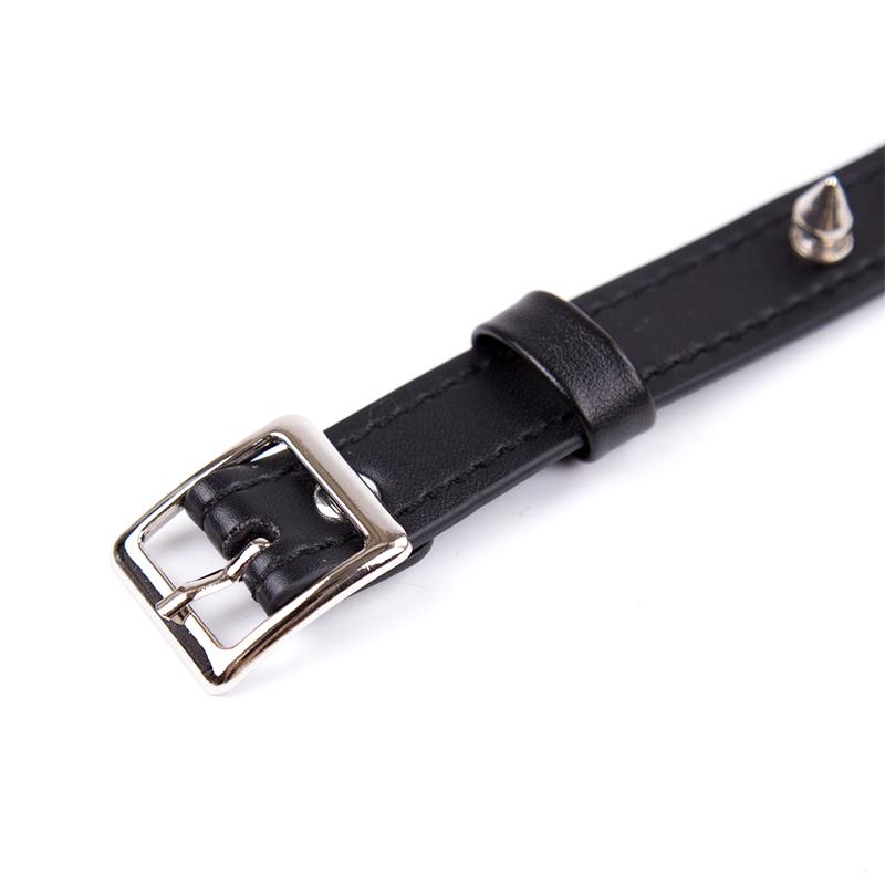 Collar con Pinchos Ajustable 43 cm Negro - Imagen 6