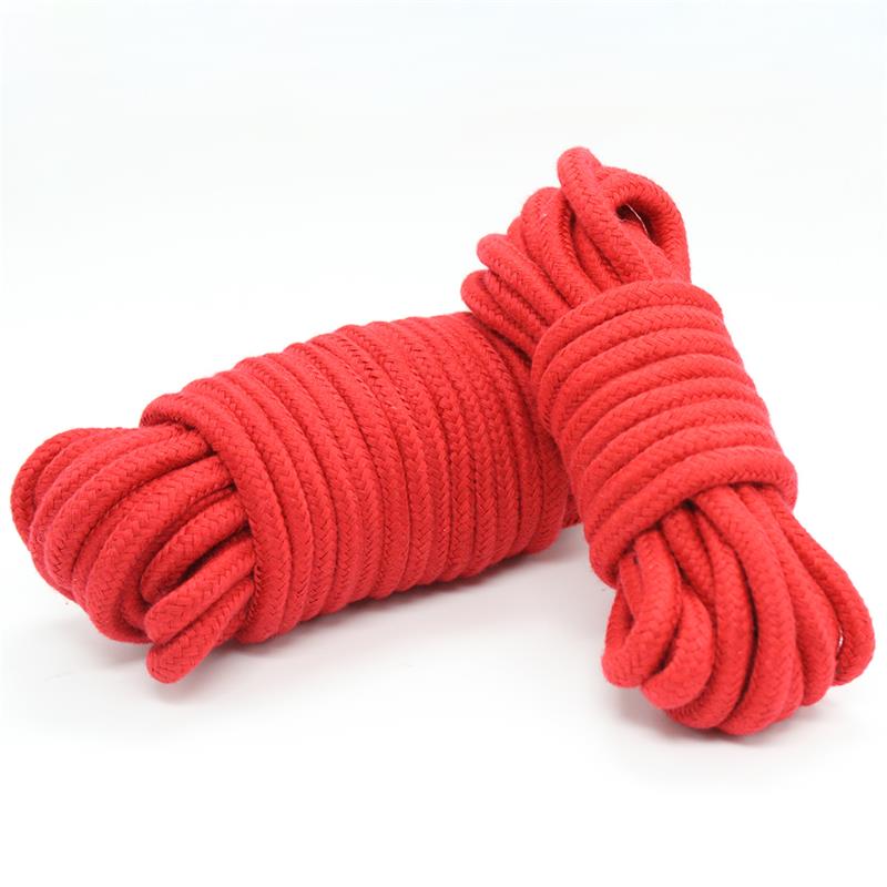Cuerda de Bondage de Algodón 10 Metros Rojo - Imagen 3