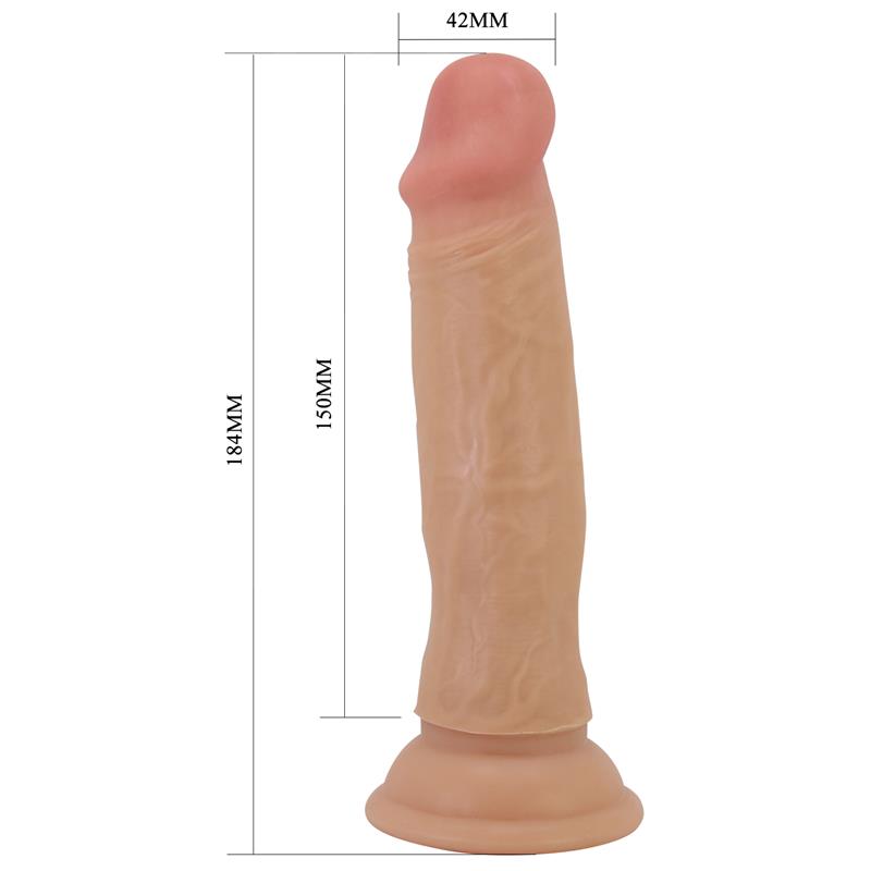 Dildo con Piel Deslizante Retractil 18.4 cm - Imagen 6