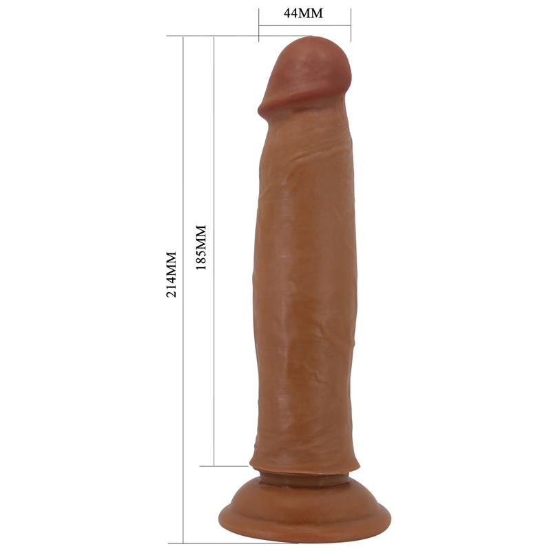 Dildo con Piel Deslizante Retractil 21.4 cm - Imagen 7