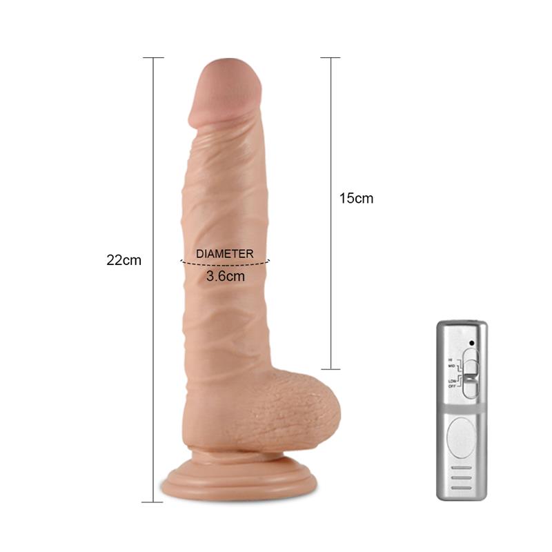 Dildo Real Extreme con Vibración 8.5 Natural - Imagen 2