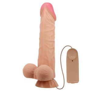 Dildo Realista Doble Densidad Piel Deslizante Retractil 24 cm