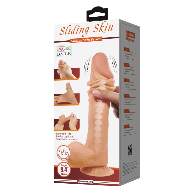 Dildo Realista Doble Densidad Piel Deslizante Retractil 24 cm - Imagen 8