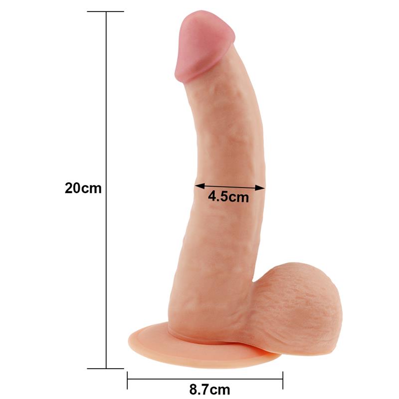 Dildo The Ultra Soft Dude 8.8 Natural - Imagen 7