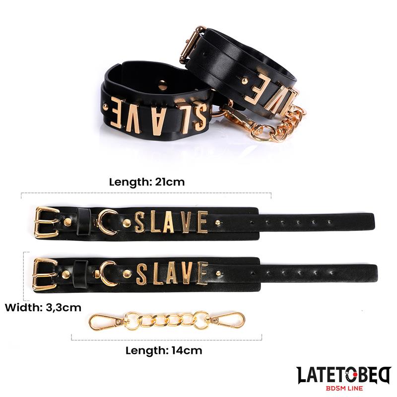 Esposas ESLAVE con Cadena Dorada - Imagen 8
