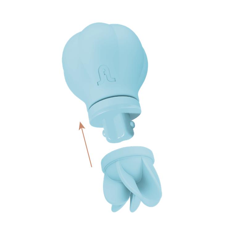 Estimulador Caress Vibración y Rotación Light blue - Imagen 8