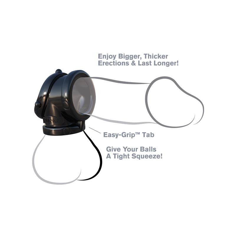 Fantasy C-Ringz Anillo Pesado Cock Pipe Negro - Imagen 5