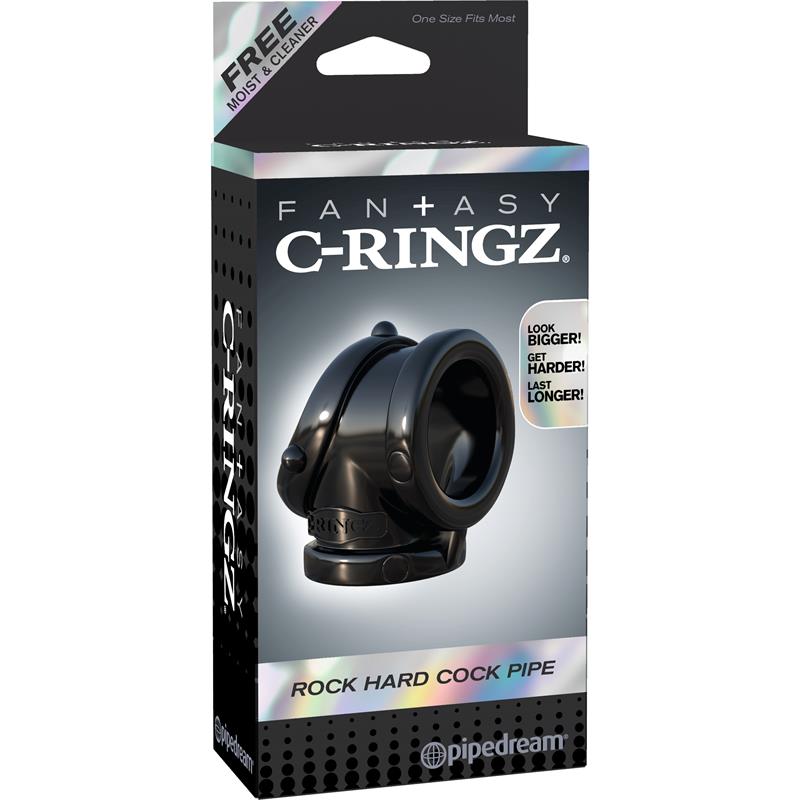 Fantasy C-Ringz Anillo Pesado Cock Pipe Negro - Imagen 6