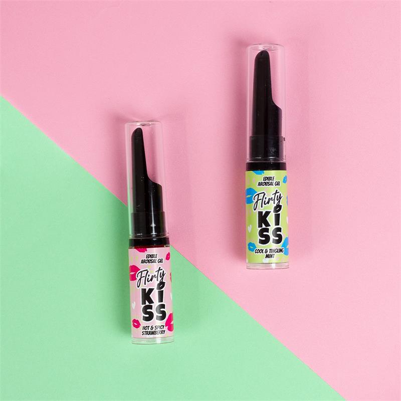 Flirty Kiss Geles para Sexo Oral Fresa y Menta 2x8gr - Imagen 7