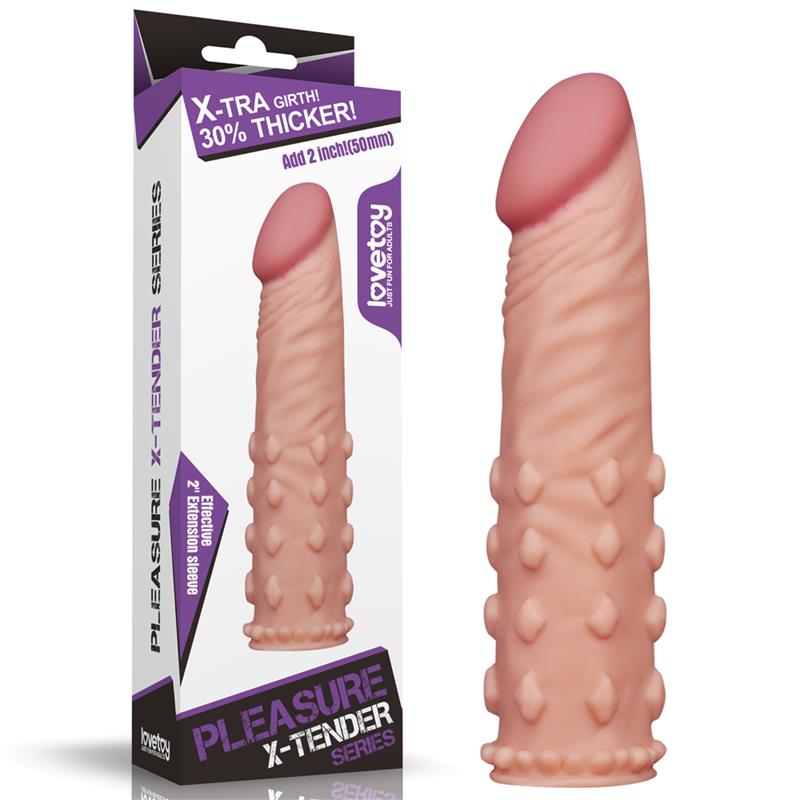 Funda para el Pene Add 2 Pleasure X Tender Natural - Imagen 3
