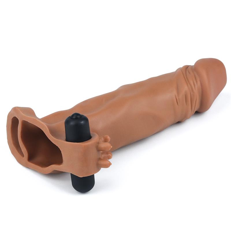 Funda para el Pene con vibración Add 2 Pleasure X-Tender Marrón - Imagen 7
