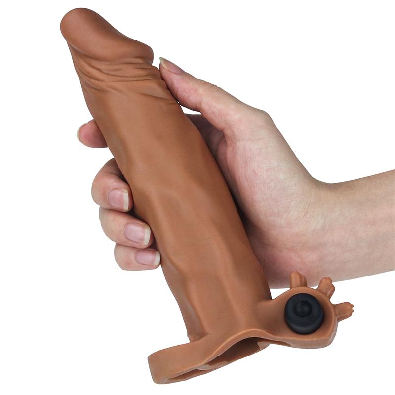 Funda para el Pene con vibración Add 2 Pleasure X-Tender Marrón - Imagen 5