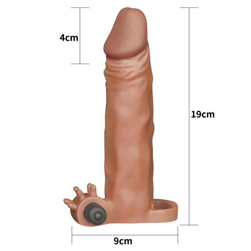 Funda para el Pene con vibración Add 2 Pleasure X-Tender Marrón - Imagen 6