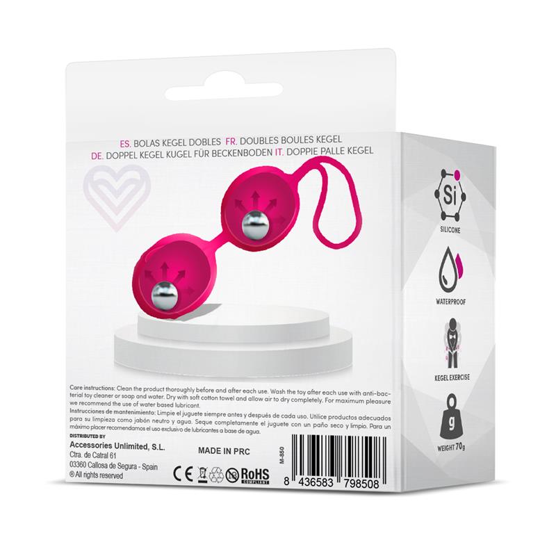 Geisha Bolas Kegel Doble Rose Red 70 gr - Imagen 5