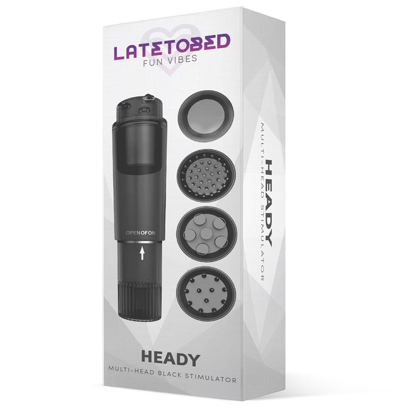Heady Estimulador con 4 Cabezales Negro - Imagen 5