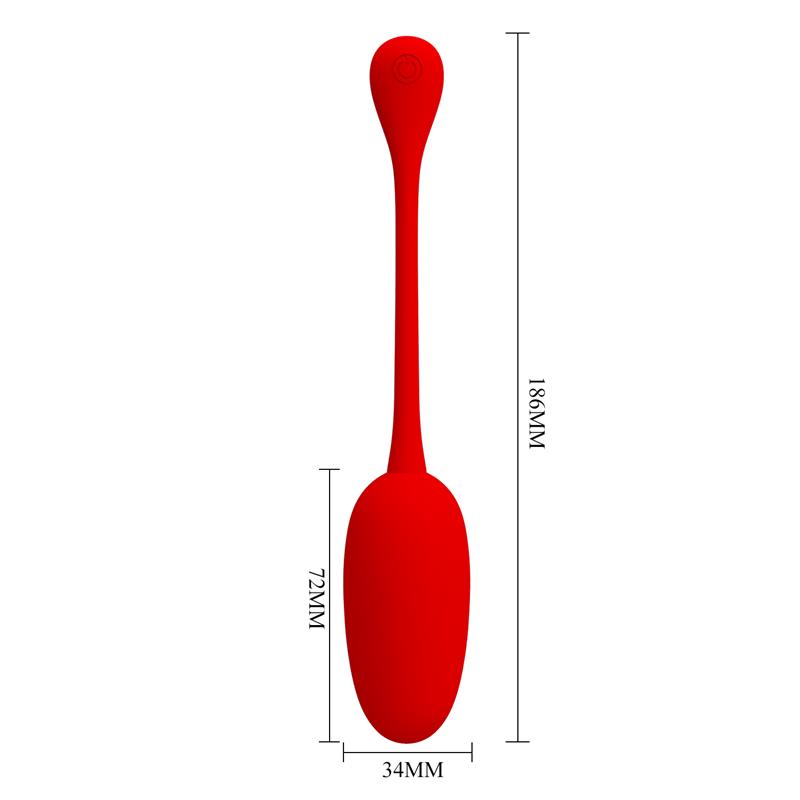 Knucker Huevo Vibrador Rojo - Imagen 3