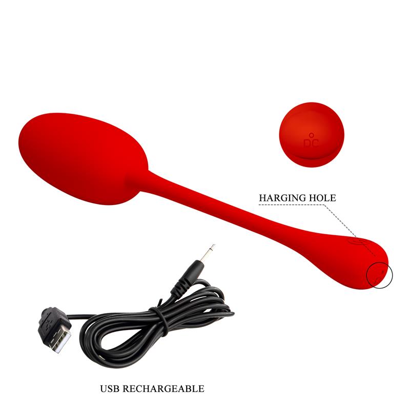 Knucker Huevo Vibrador Rojo - Imagen 11