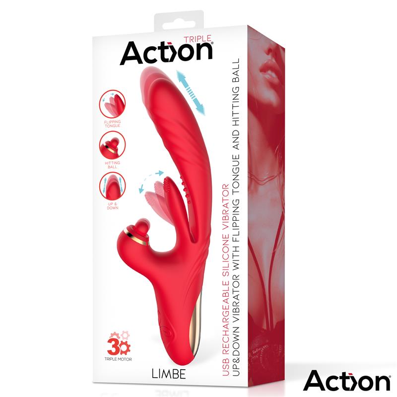 Limbe Vibrador con Lengua Flip-Flap, Bola Percutora y Up and Down - Imagen 7