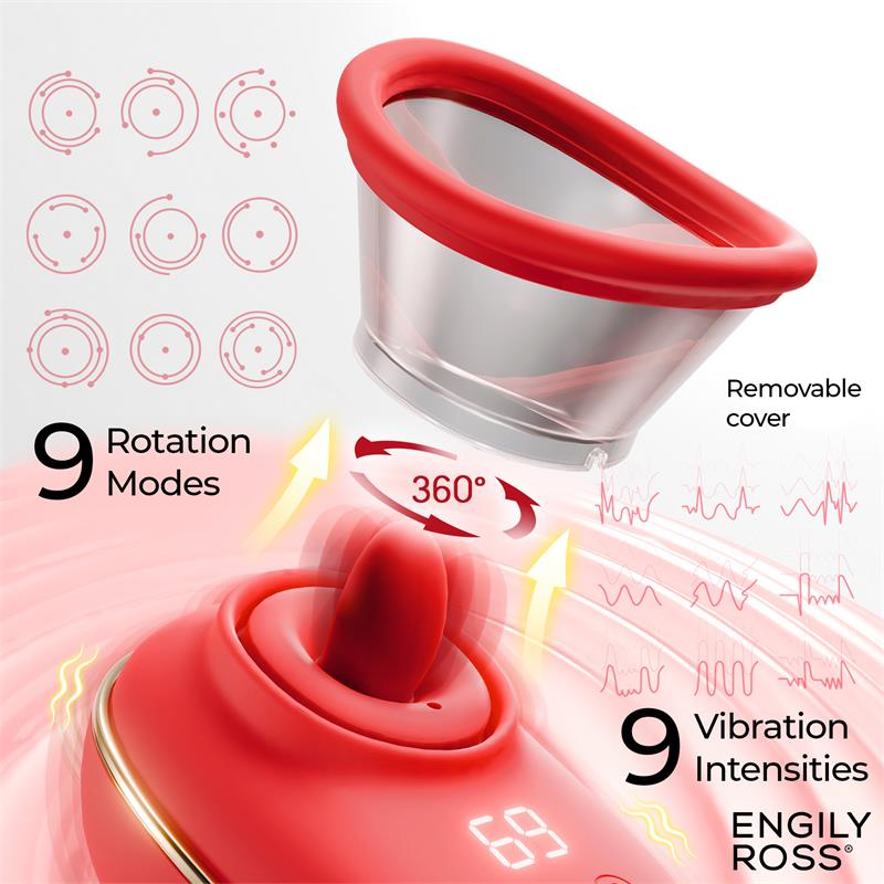 Lizer Estimulador con Lengua Oscilante, Bomba de Vacío y Vibración - Imagen 9