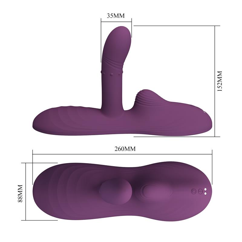Luka Asiento con Vibrador con Finger, Efecto Calor y Bolas Rotadoras - Imagen 9