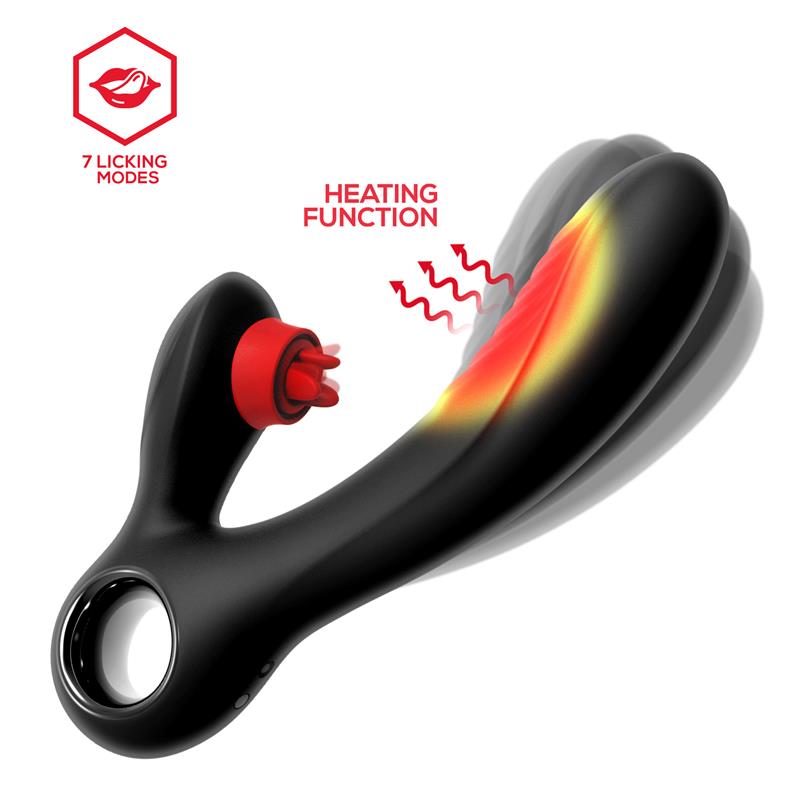 Niza Vibrador con Calor y Triple Lengua Estimuladora de Clítoris - Imagen 3