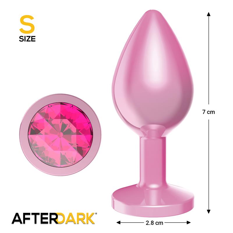 Plug Anal Anodizado Rosa con Joya Talla S - Imagen 5