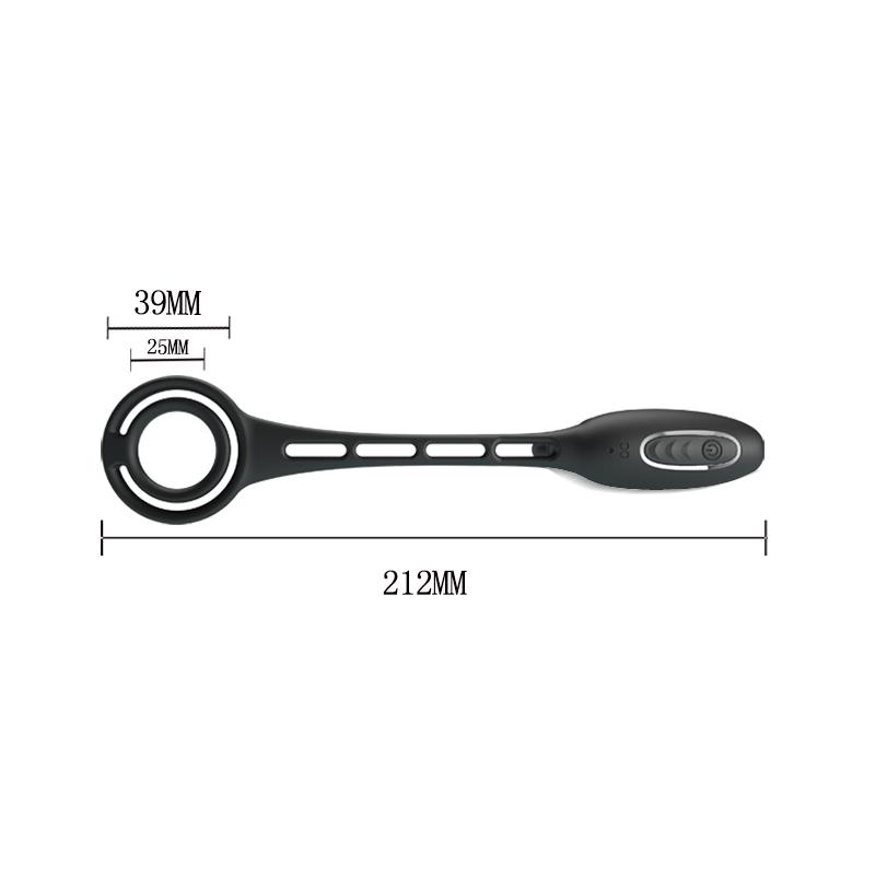 Plug Anal con Anillo para el Pene con Vibración - Imagen 7