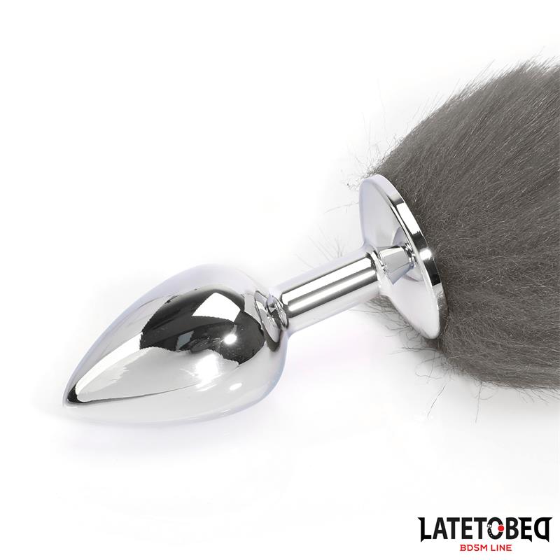 Plug Anal con Cola Gris 40 cm - Imagen 4