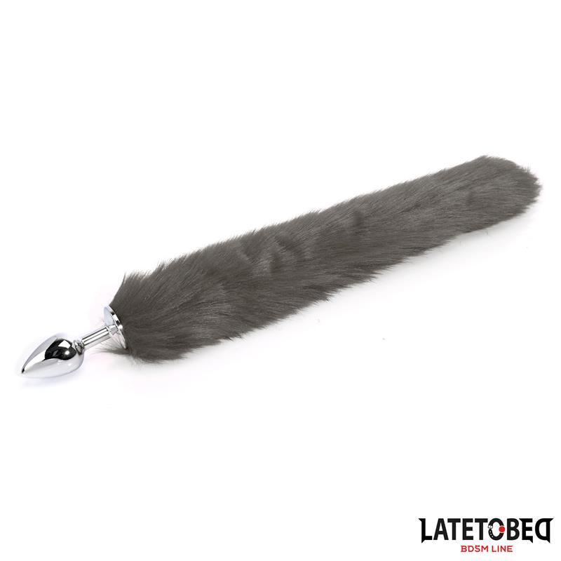 Plug Anal con Cola Gris 40 cm - Imagen 10