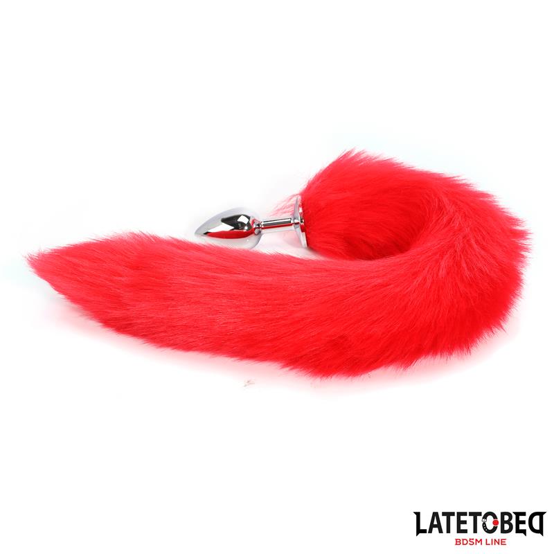 Plug Anal con Cola Rojo 40 cm - Imagen 3