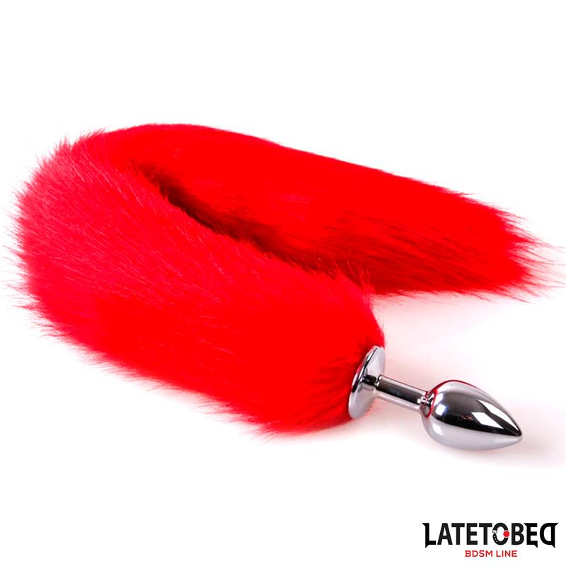 Plug Anal con Cola Rojo 40 cm - Imagen 4
